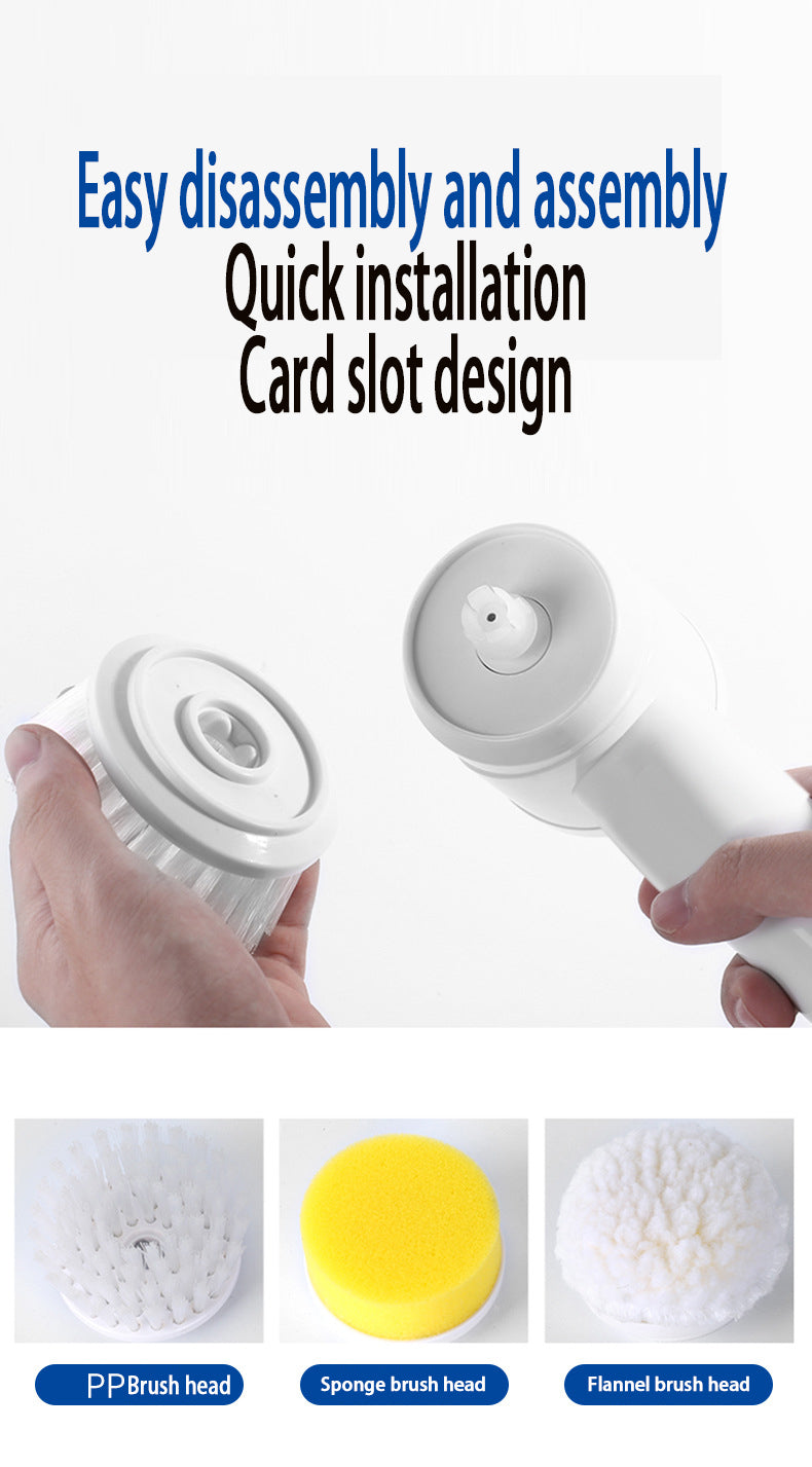 Multifunctional handheld cordless electric cleaning brush shoe brush kitchen dishwashing brush bathroom sink tile electric cleaning brush