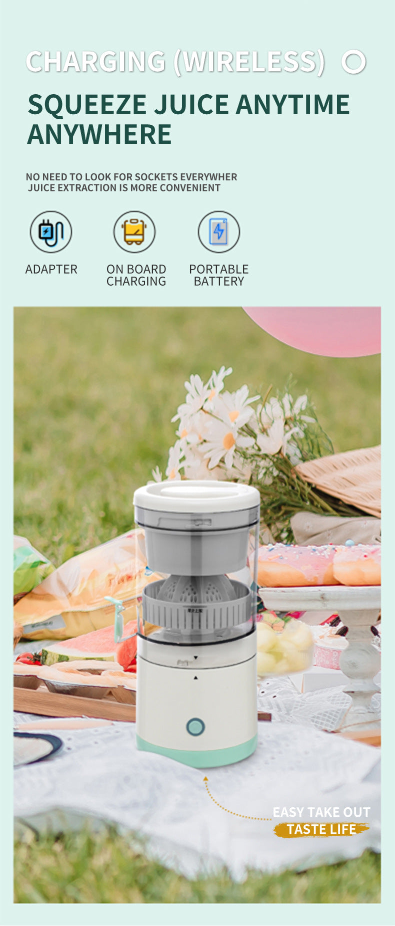 New multifunctional original juicer mini home small portable charging juice separation juicing