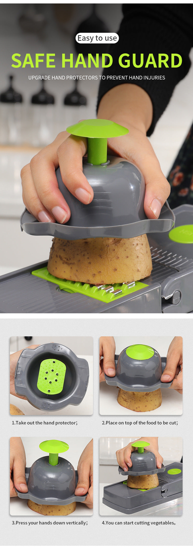 Multifunctional vegetable cutter dicer cut vegetable cutter free hands home multifunctional shredding slicing cutter