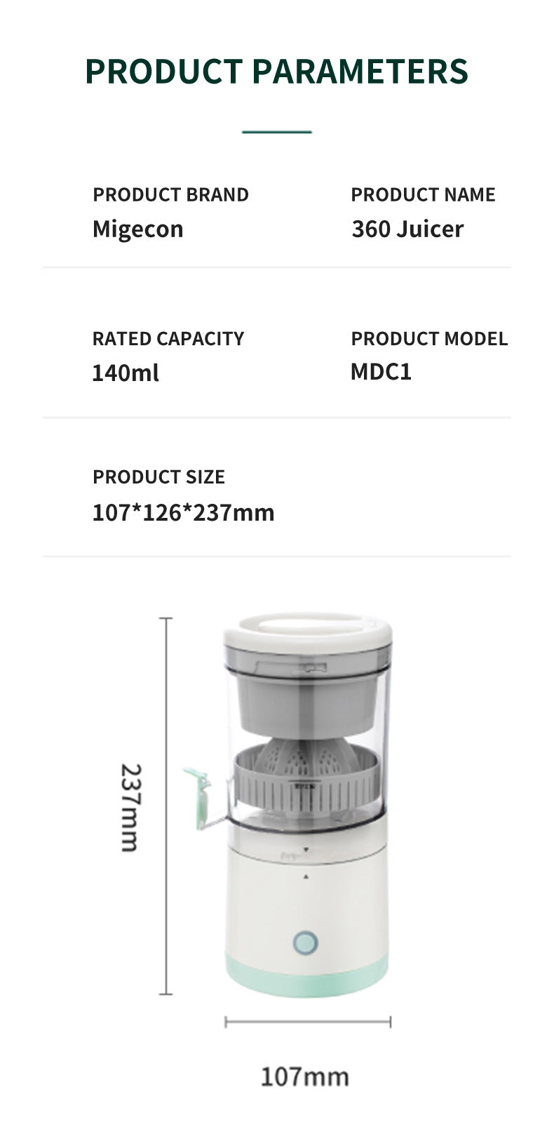 New multifunctional original juicer mini home small portable charging juice separation juicing