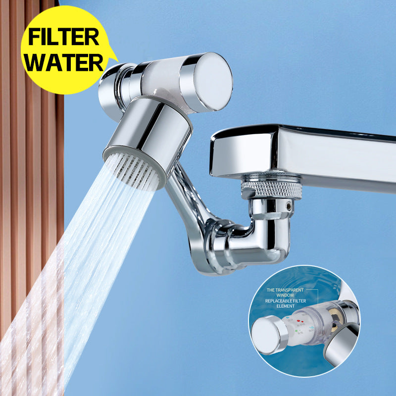 1080 degree filtration robotic arm universal rotation extender multifunctional universal faucet connector robotic arm spout