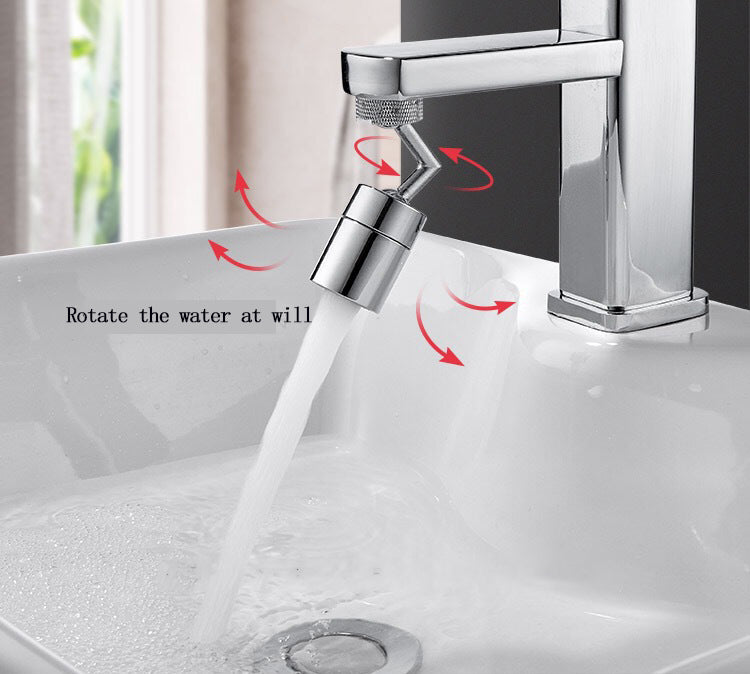 Splash guard head shower head faucet extender rotatable spout head basin faucet 720 degree bubbler