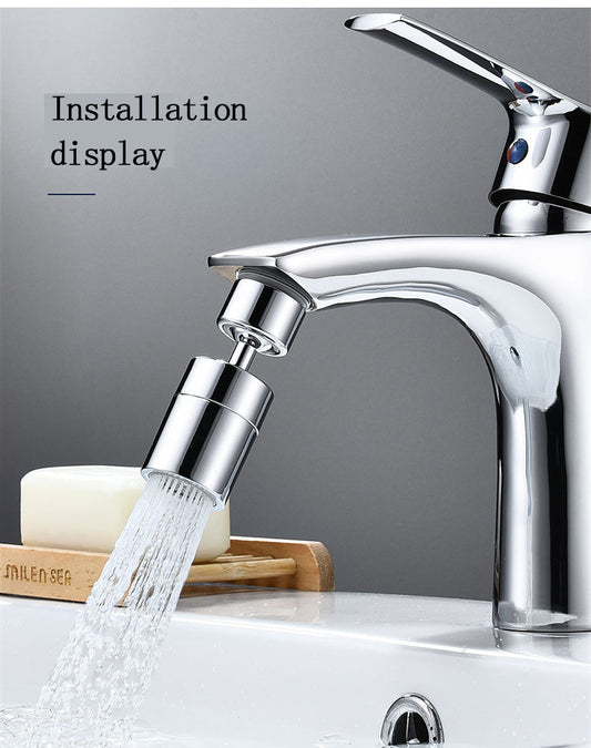 Splash guard head shower head faucet extender rotatable spout head basin faucet 720 degree bubbler